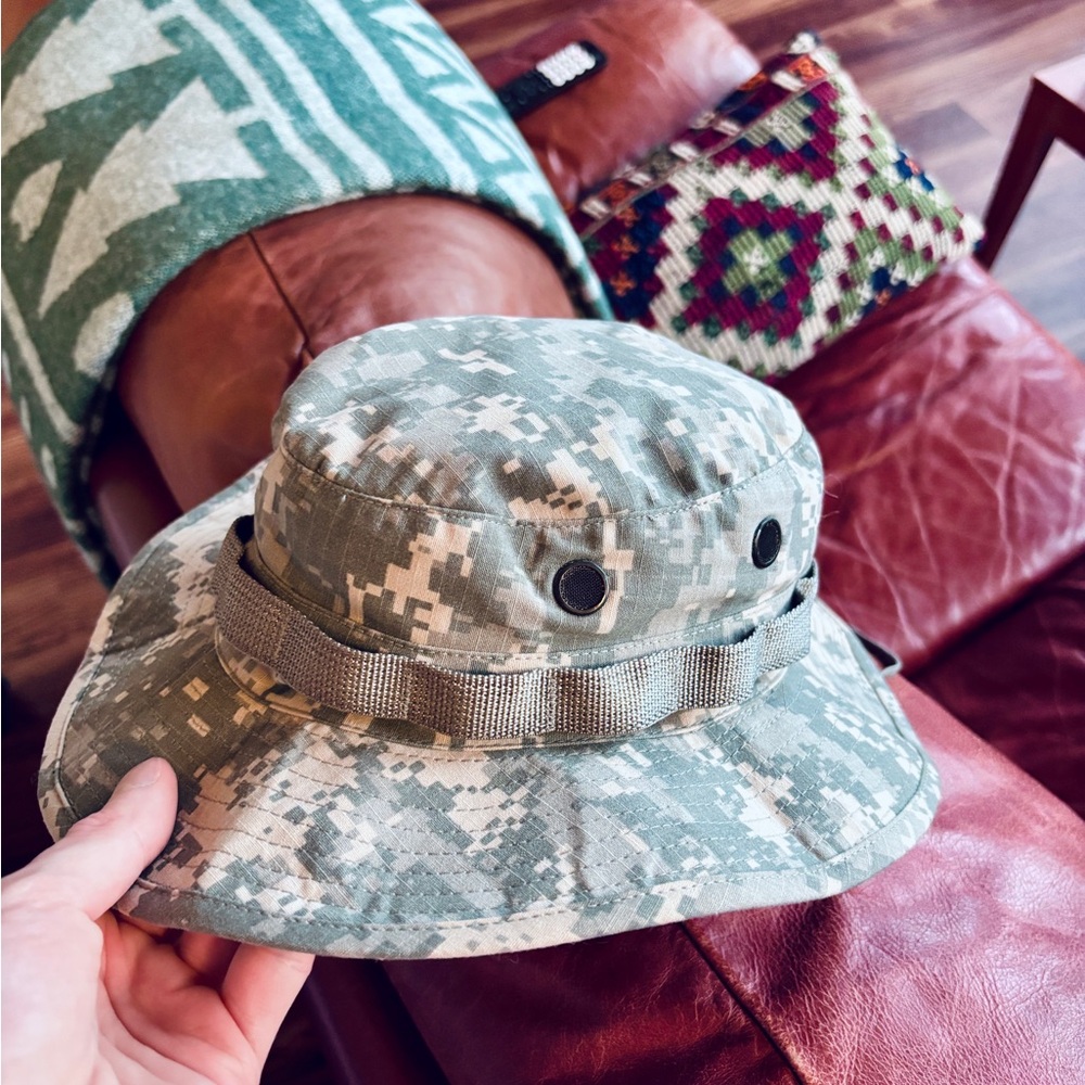Sun Hat ACU Camouflage Tru-Spec Outdoor Boonie Hat Size 7